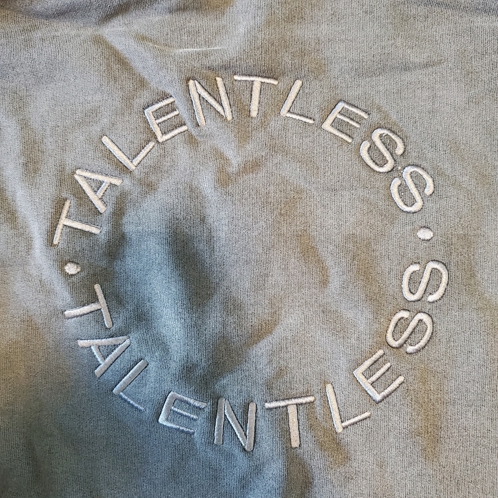 Talentless Heavyweight Gray Hoodie - Picture 9 of 13